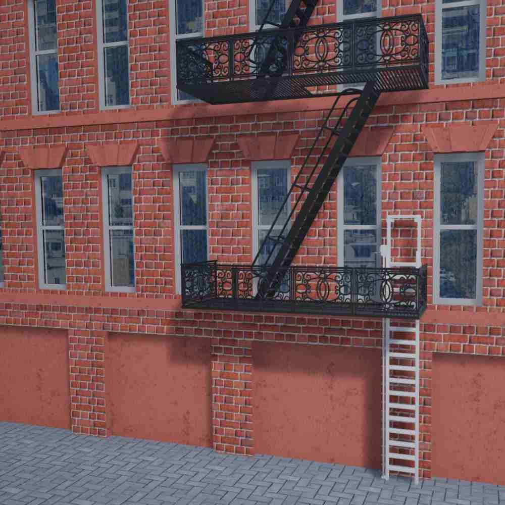 Apartment Building Fire Escape Ladder jomy | custom aluminum constructions for your safety Apartment Building Fire Escape Ladder jomy | custom aluminum constructions for your safety