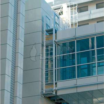 Hanging ladder for facade maintenance - Building Maintenance Unit