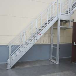 Differentes configurations pour les escaliers d'evacuation sont disponibles