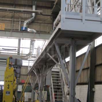JOMY uses standard aluminum profiles designed by JOMY to make stairs, ladders, walkways, platforms and other constructions to your specific needs in an industrial environment. The JOMY engineers develop according to the EN 14122; machinery access. JOMY walkways are engineered for easy and safe passage at heights.