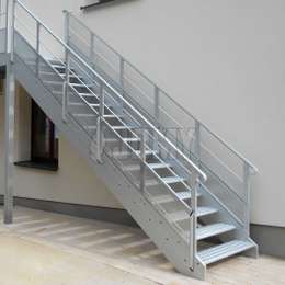 Exterior and interior aluminium stairs are the preferred solution for collective emergency evacuation or access at heights.