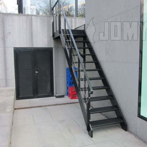 outdoor metal stairs